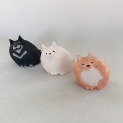 [受注制作]あ〜。うん。柴犬　（素焼き　楽焼きの柴犬） 10枚目の画像