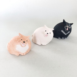 [受注制作]あ〜。うん。柴犬　（素焼き　楽焼きの柴犬） 14枚目の画像