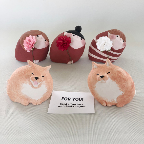 [受注制作]あ〜。うん。柴犬　（素焼き　楽焼きの柴犬） 7枚目の画像