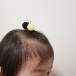 【3色セット】ゴムの付け替えができる。パステルカラーのベビーからのヘアゴム 5枚目の画像