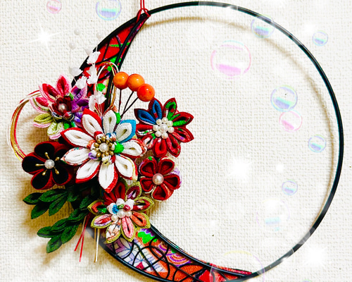 洋風つまみ細工のリースコレクション　【12ケ月コース】 ☆注意あり☆ 洋風つまみ細工のリースコレクション 【12ケ月コース】 ☆注意あり☆