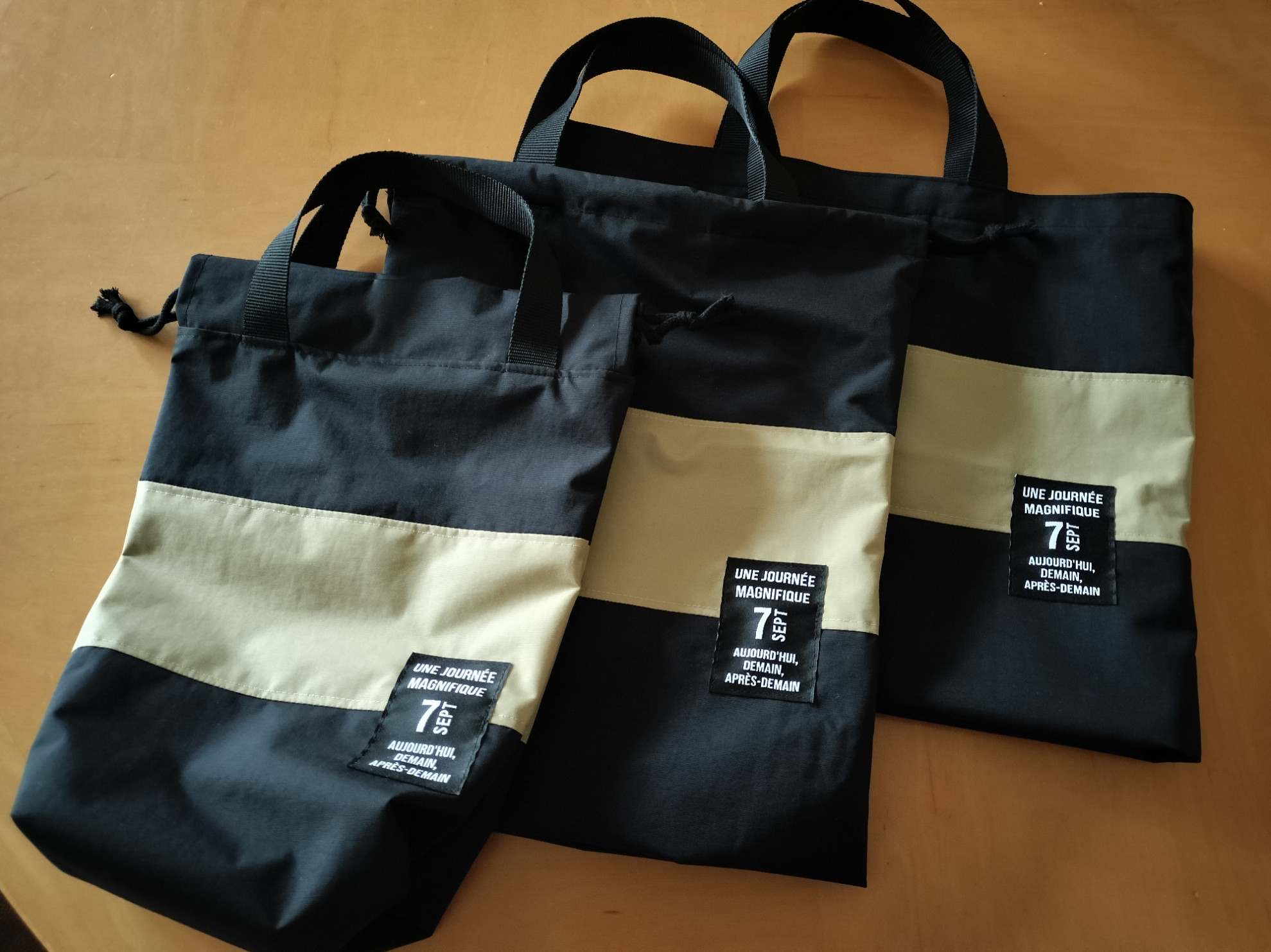 サイズオーダー可☆防水！軽い！☆お好きな色合わせで　入園入学グッズ3点セット☆レッスンバッグ・上履き入れ・体操着入れ