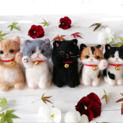 Lサイズ　オーダー　サンプルページ L L 羊毛フェルト 猫