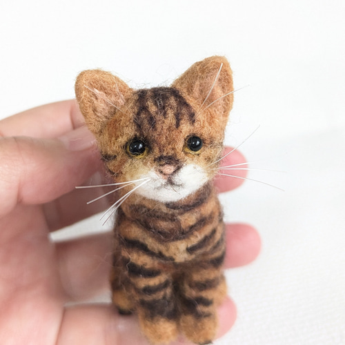 ◾受注制作・猫うちの子オーダー・羊毛フェルト猫（手のひら
