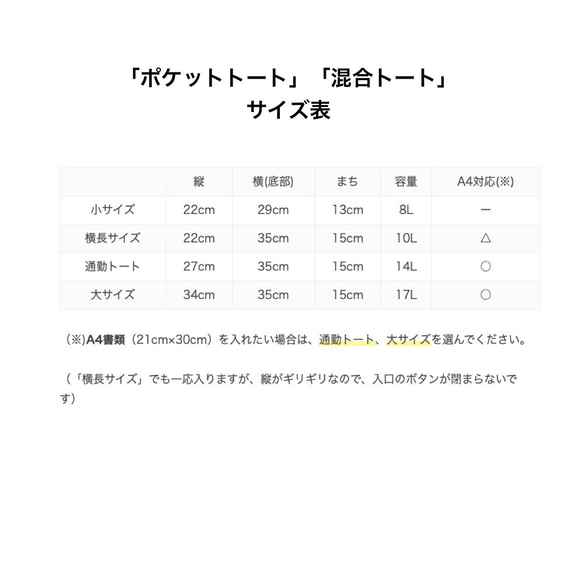 【ツートンカラー】「混合トート」大サイズ／倉敷帆布8号【受注制作】 10枚目の画像