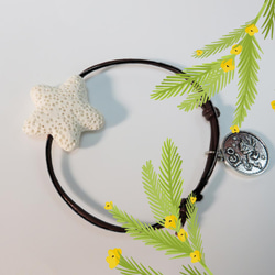 Taurus Gemini Cancer Leo Zodiac Star Aroma Leather Bracelet 4枚目の画像