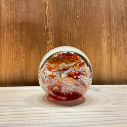 藤色 オバタ硝子工房 宙soraのペーパーウェイト ガラス パープル