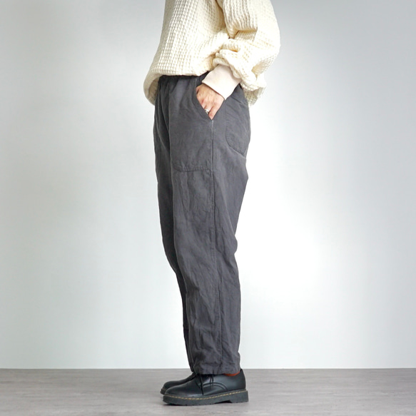 薩魯埃爾褲子/灰色/三河紡織 第14張的照片
