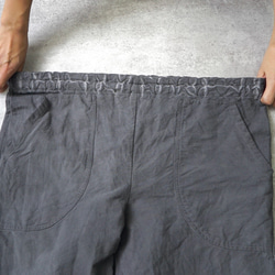薩魯埃爾褲子/灰色/三河紡織 第9張的照片