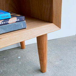 本棚　ブックシェルフ　チェリー　シンプルなデザイン　W70cm 4枚目の画像