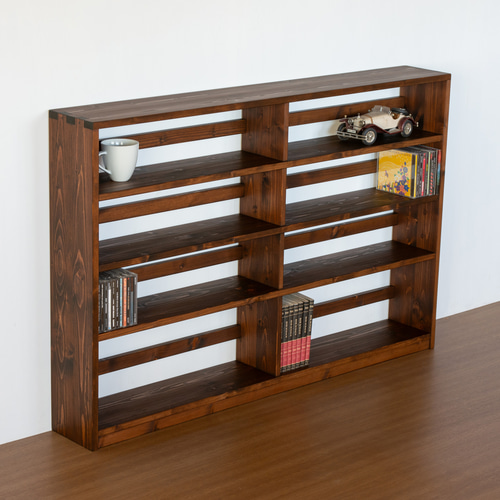 CD・DVDラック4段／ブラウン 棚・シェルフ・ラック SG工房 通販