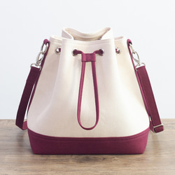 ⚮̈ミナペルホネン rosy beige シプリバッグ 巾着ショルダーバッグ