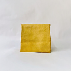 【限定カラー】RESAROLL yellow sizeS [レザークラッチバッグ] 4枚目の画像