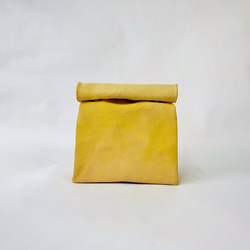 【限定カラー】RESAROLL yellow sizeS [レザークラッチバッグ] 1枚目の画像