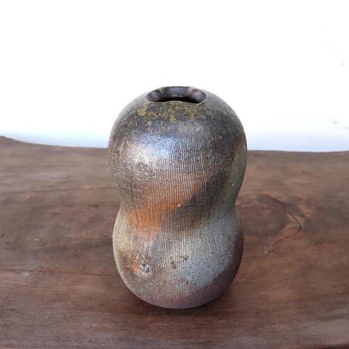 備前焼 花入れ h3-034 一輪挿し・花瓶・花器 宗兵衛窯 古川宗之輔 通販