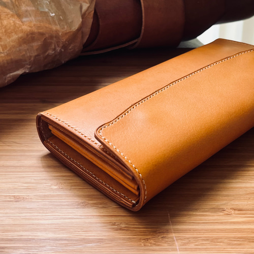 ロロマレザー 長財布 【キャメルイエロー／受注製作】 長財布 BROOKES