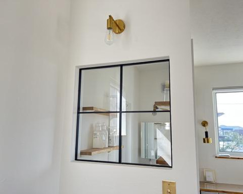 室内窓  油ガード  ガラス  窓  アイアン  飾り窓【半額以下】 送料無料※ FIX窓／アイアン×透明ガラス 室内窓 W700×H700 その他家具