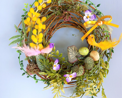 小鳥の巣リース リース atelier mum アトリエマム 通販 6995166