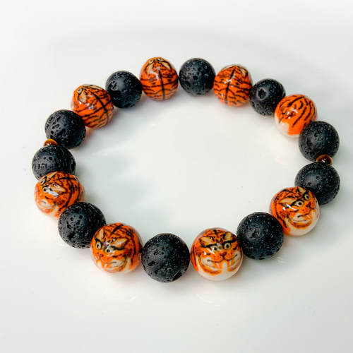 受注製作 虎珠ブレスレット 虎っ八（とらっぱち） ブレスレット 馬の助