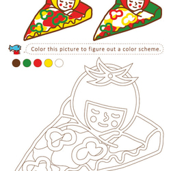 砂絵キット -ピザ- 2枚目の画像