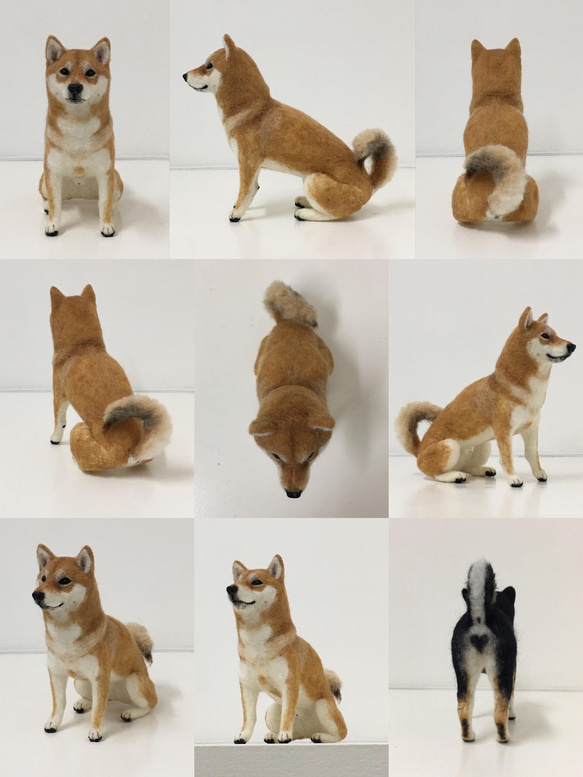 【受注制作】羊毛フェルト　柴犬　犬　ペット作ります オーダーメイド　愛犬　羊毛フエルト 3枚目の画像