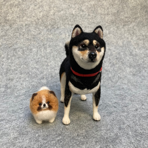 受注制作] 羊毛フェルト 柴犬 オーダーメイド うちの子オーダー