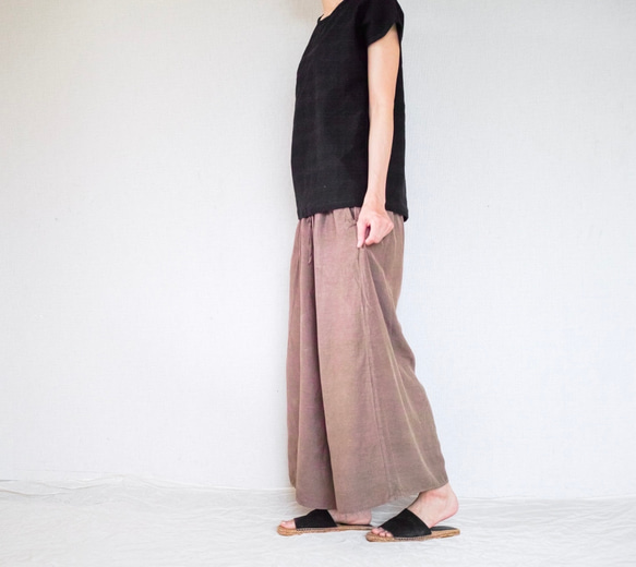 着心地のいいコットンニット*コーデしやすい万能カットソー＊　天然素材＊Tシャツ＊ドルマンスリーブ＊コットン＊ボーダー 12枚目の画像