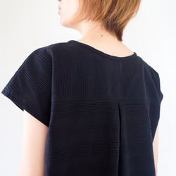 着心地のいいコットンニット*コーデしやすい万能カットソー＊　天然素材＊Tシャツ＊ドルマンスリーブ＊コットン＊ボーダー 15枚目の画像