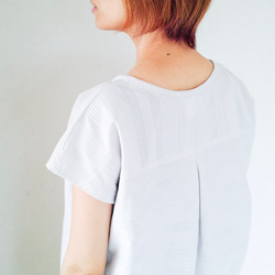 着心地のいいコットンニット*コーデしやすい万能カットソー＊　天然素材＊Tシャツ＊ドルマンスリーブ＊コットン＊ボーダー 10枚目の画像