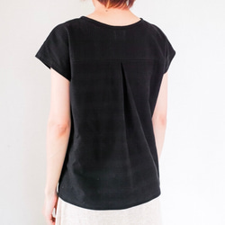 着心地のいいコットンニット*コーデしやすい万能カットソー＊　天然素材＊Tシャツ＊ドルマンスリーブ＊コットン＊ボーダー 14枚目の画像