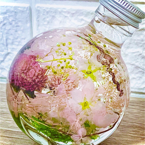 桜ハーバリウム送料無料！！ プリザーブドフラワー Honfleur mitsu