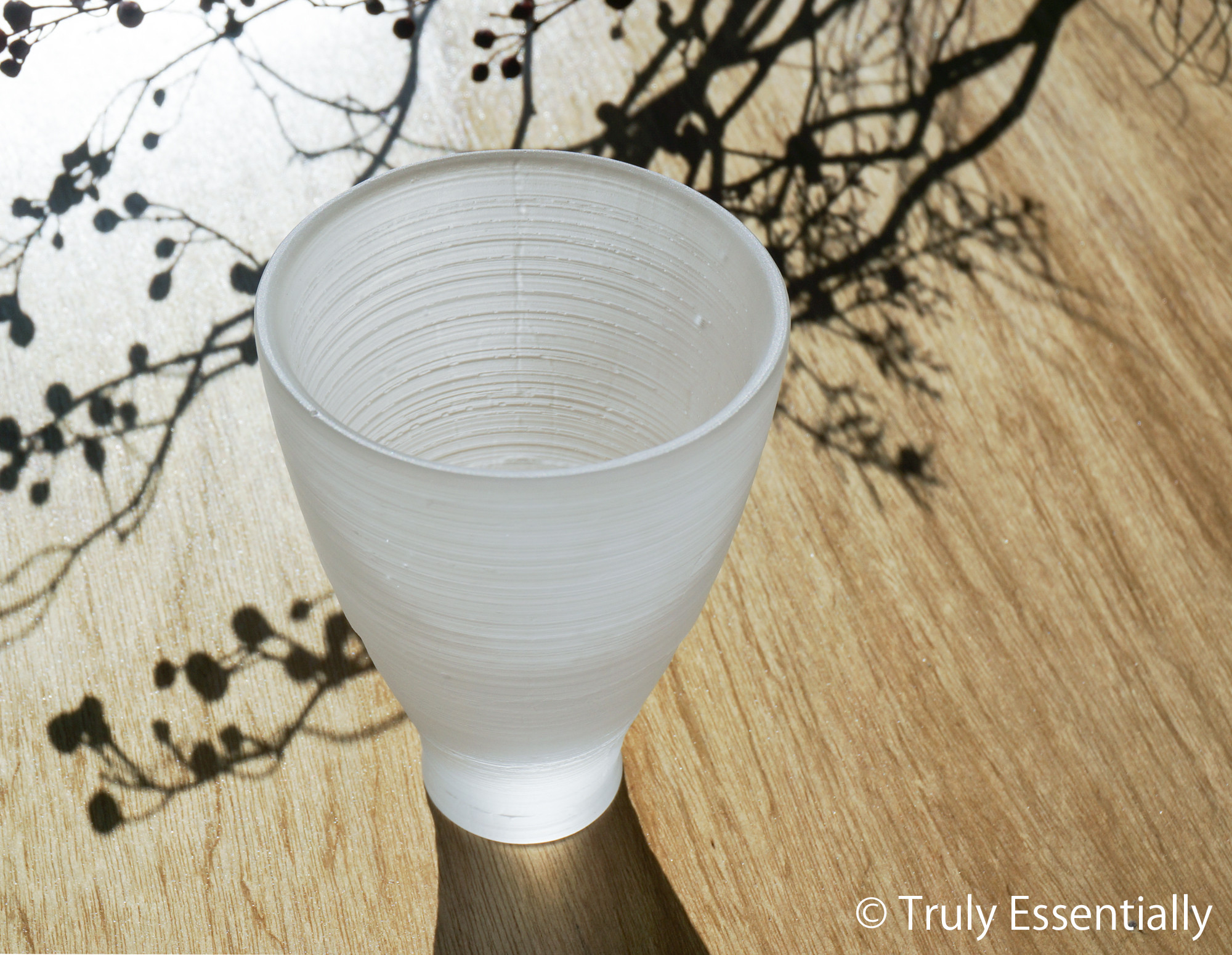 無色のガラス -「 The Vessel of Light - 月明かりのうつわ 」● 高さ13cm