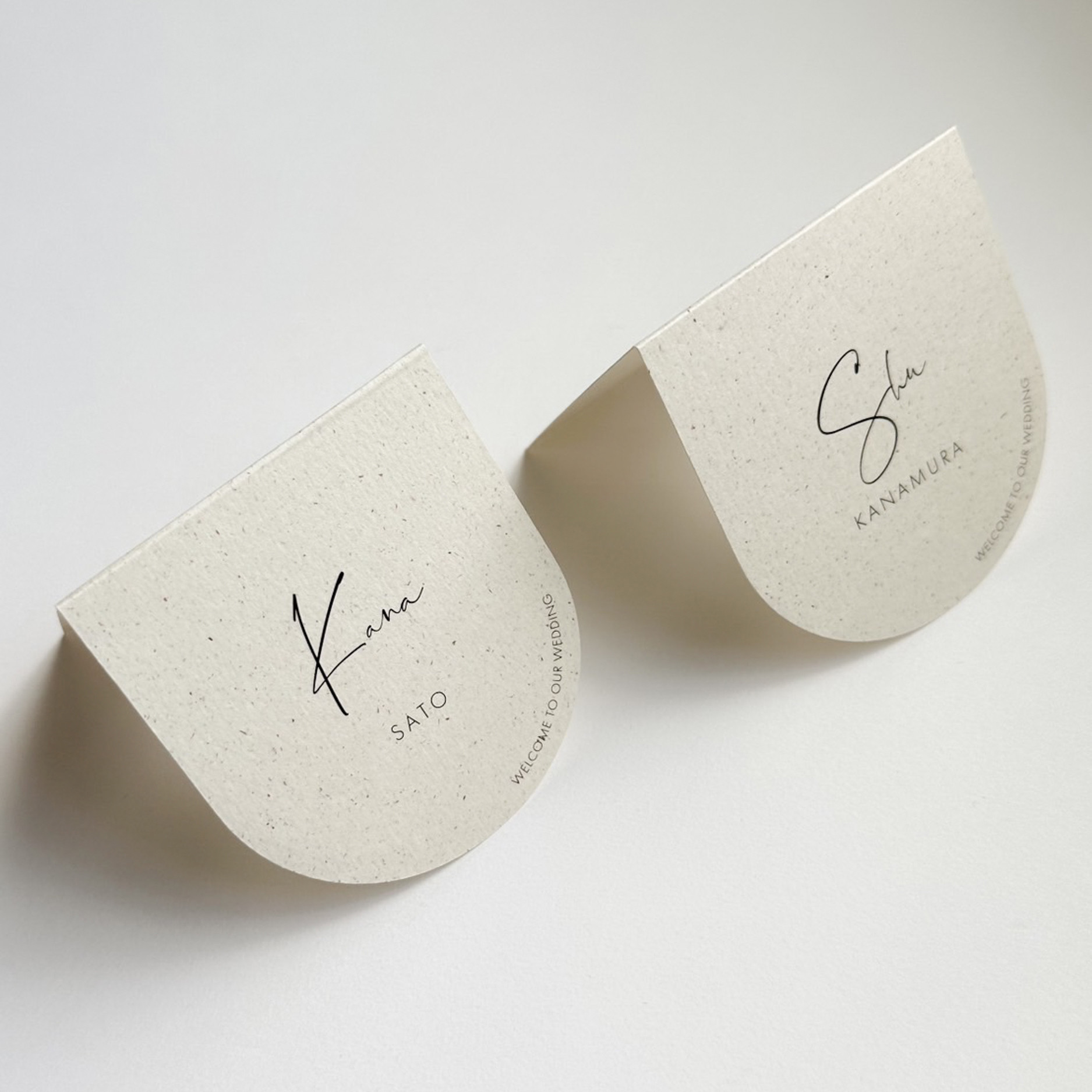 席札 ARCH stone beige / 8デザイン / アーチ ベージュ 結婚式 ウェディング