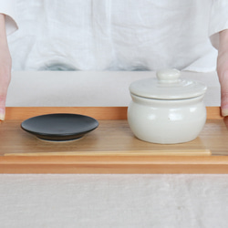 【梅干し・お漬物入れ・お砂糖入れに】 加藤さんのつくる甕（かめ）1合・白　梅干し7粒ほど入ります 11枚目の画像