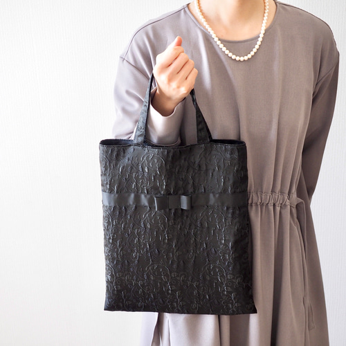 ⚮̈ミナペルホネン memoria ×レースタンバリン かくれんぼトートL  