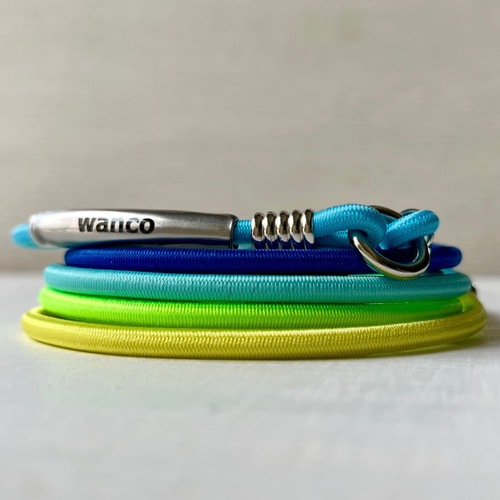 ネームチョーカー/バンジーゴム(ブラック) 彫金タイプ 丸カン付き