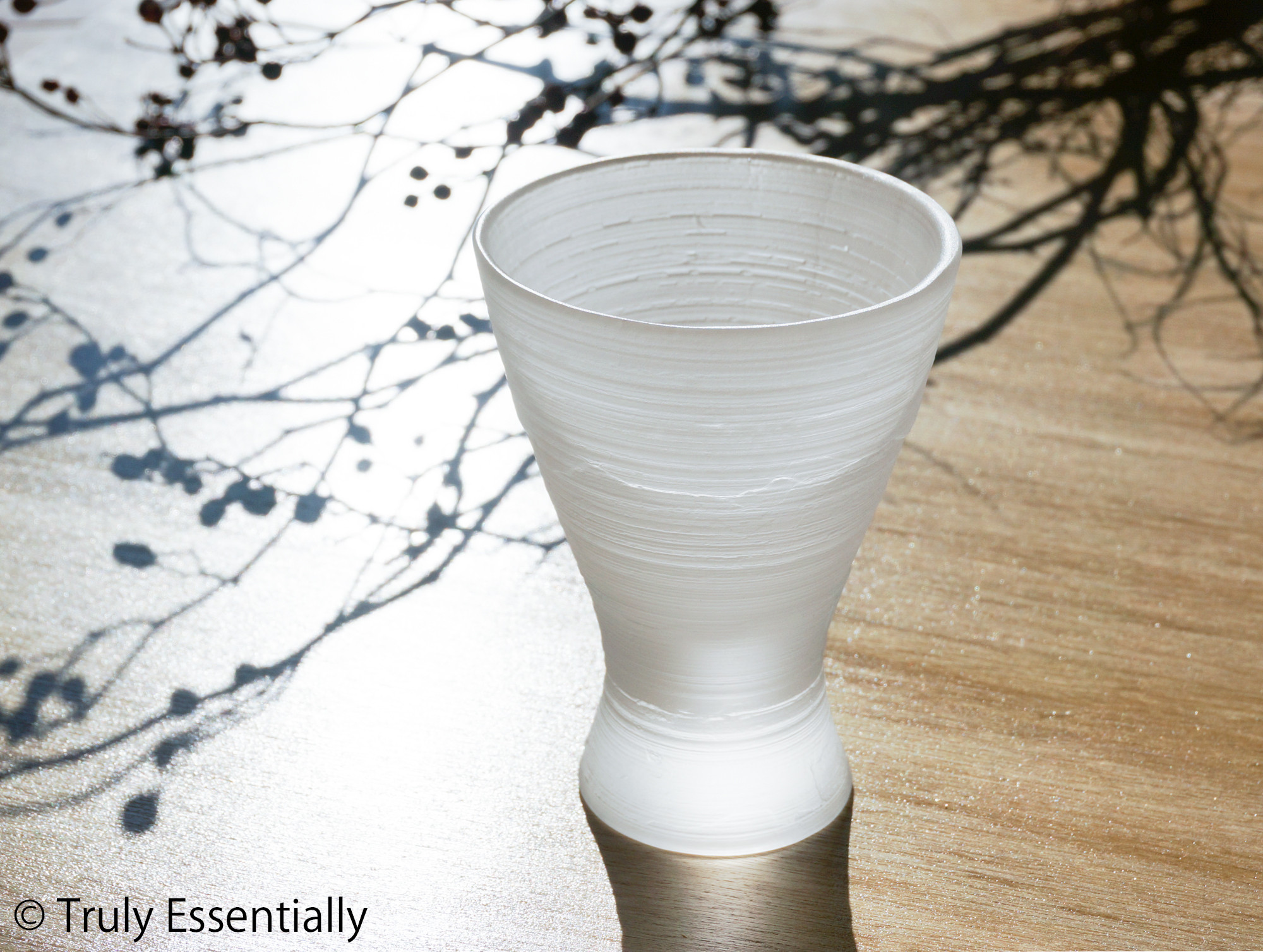 無色のガラス -「The Vessel of Light - 月明かりのうつわ」● 高さ11.5cm