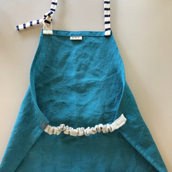 彩色亞麻兒童圍裙 M號（100-120） 第4張的照片
