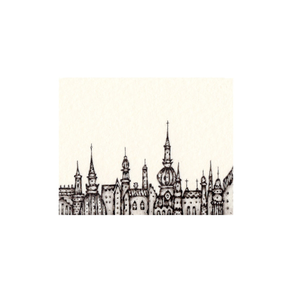 ミニ額縁 原画【 いつかの記憶 】medium size ver. ( antique gold ） 3枚目の画像