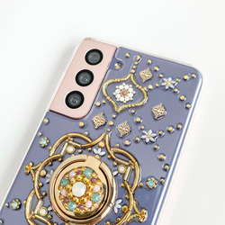 【所有型號均可製作】Fairy Bonbon 柔和顏色/帶智慧型手機環的外殼 第4張的照片