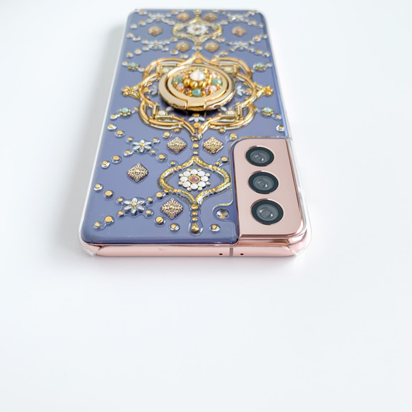 【所有型號均可製作】Fairy Bonbon 柔和顏色/帶智慧型手機環的外殼 第8張的照片