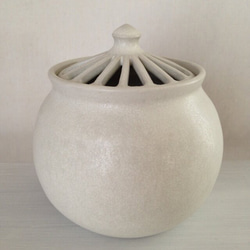 香炉(白マット) 2枚目の画像