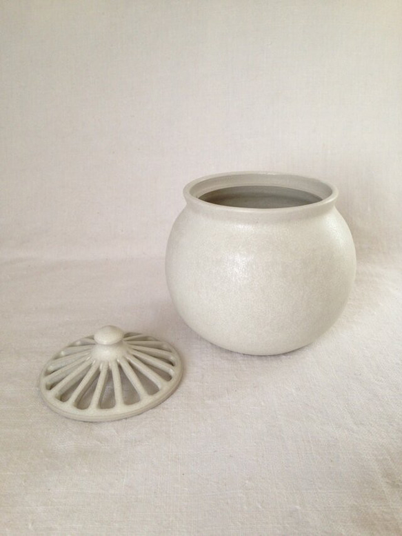 香炉(白マット) 4枚目の画像