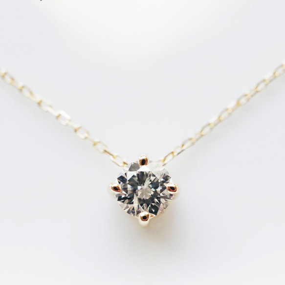 K18 0.305ct I-I1-3EX ダイヤモンド ネックレス ネックレス