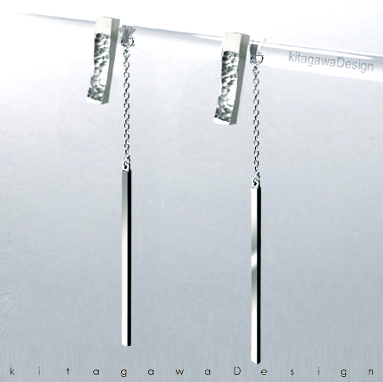 シルバーピアス　静かなかがやき＃05   SV925　＜キタガワデザイン＞