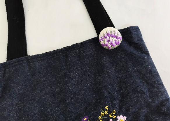 刺繍ブローチ 揺れるラベンダーの花② 3枚目の画像