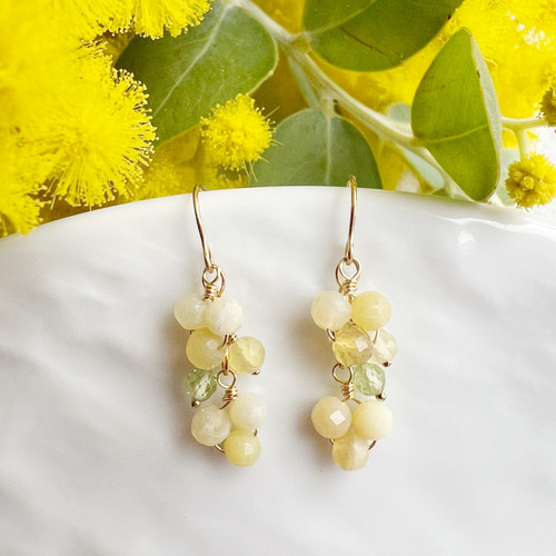 14kgfオパールミックスピアス/イヤリング 14kgfオパールミックスピアス/イヤリング