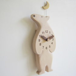 ポーラベア　掛け時計 3枚目の画像