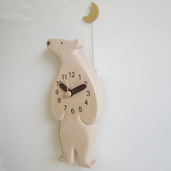 ポーラベア　掛け時計 2枚目の画像