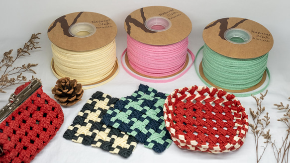 テト　CULT Ray　クローン　パライコ　ハンドメイド Natural Club 手芸用 紙バンドクラフトバンド PB868 50メートル その他